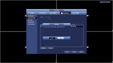 How to Format HDD on DVR HVR XVR NVR