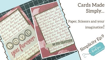 Card Tutorial | Simple Cards Making Techniques | Simplicity Series Ep.9