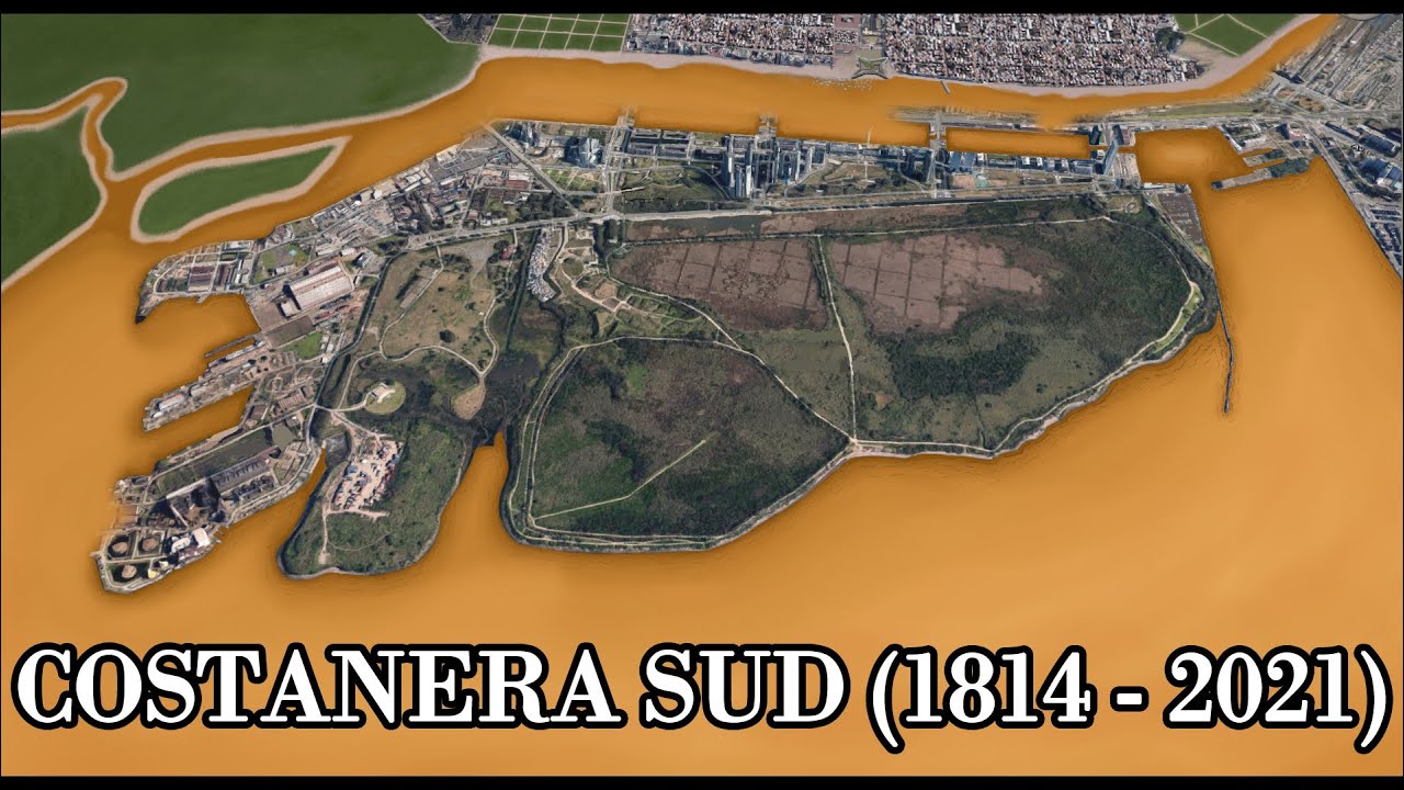 Evolución de la Costanera Sud (1814 - 2021)