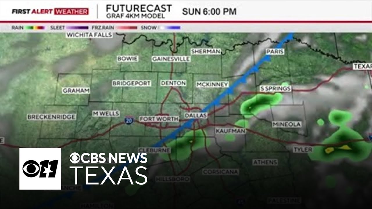 Storms move east through North Texas - YouTube