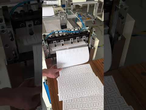 Sticker Slitting Transverse Full Half Cut Machine Color Tracking Roll Process Tool Operation