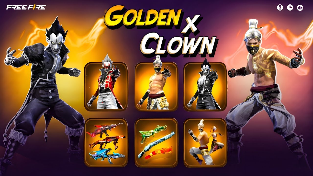 Golden Shade Bundle & Clown Incubator Return 🤯🥳| free fire new event | ff new event | new event ff