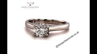 0 68ct IGI Certified LEO Schachter diamond engagement ring solitaire platinum
