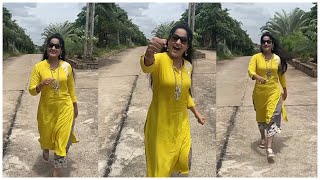 Madhavi Latha Slow Motion Video