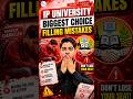IP University Biggest Choice Filling Mistakes 🚨 Students Should Avoid #shorts #ipuniversity