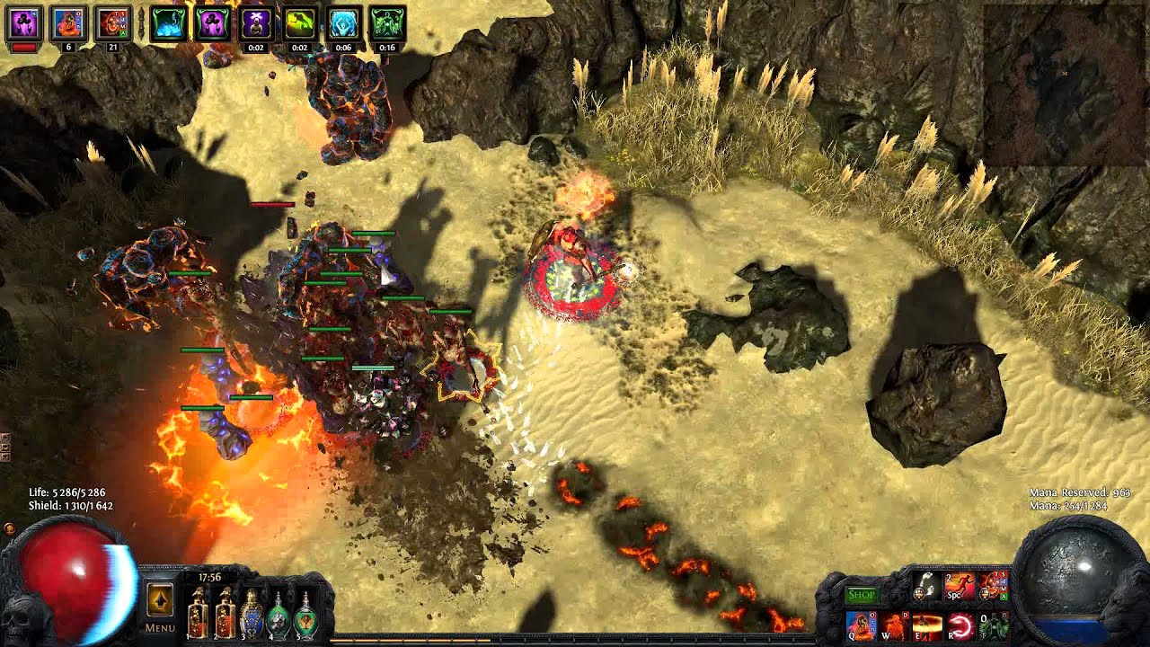 (POE)Path Of Exile: SRS Triple Totem Build (Summon Raging Spirit) - YouTube