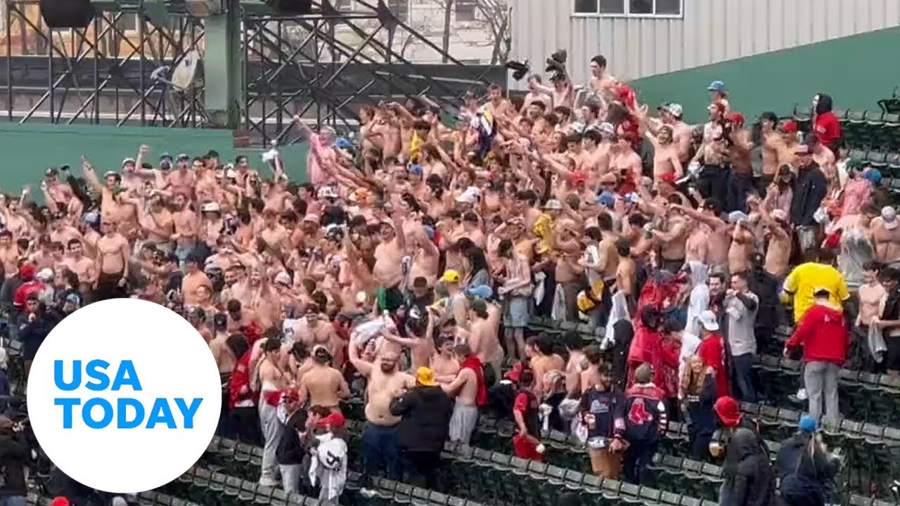 Boston Red Sox fans react to team's 17-4 record while wearing