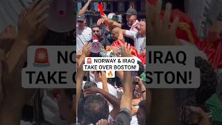 🇳🇴🇮🇶 NORWAY & IRAQ FANS TAKE OVER BOSTON! 🔥🏆#FIFAWorldCup2026 #WorldCup2026 #FIFA2026 #Norway #Iraq