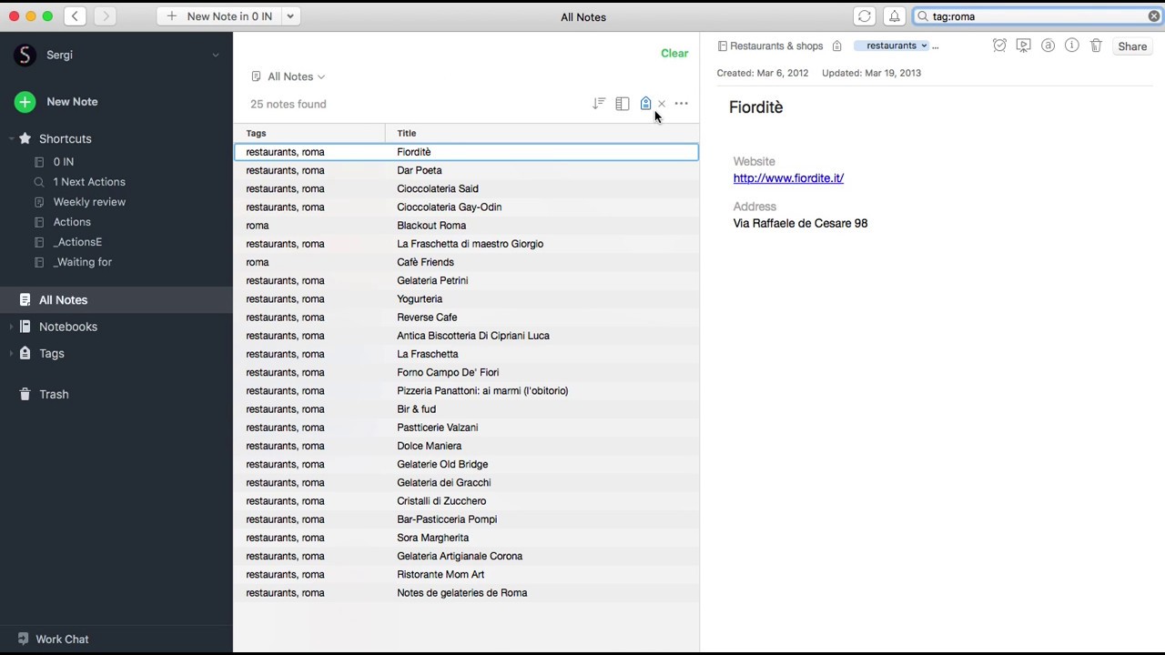 Evernote: how to add a Saved Search to the Sidebar - YouTube