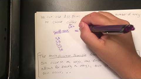 Addition and Multiplication Principle