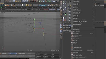 C4D - Cloth Object Apply Align to Spline