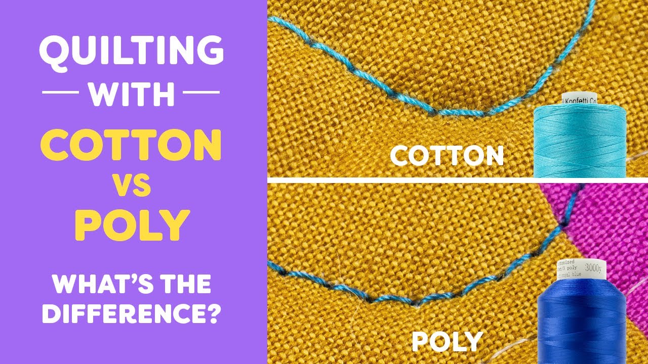 Quilting With Cotton vs Polyester – What's the Difference? - WonderFil  Specialty Threads USA