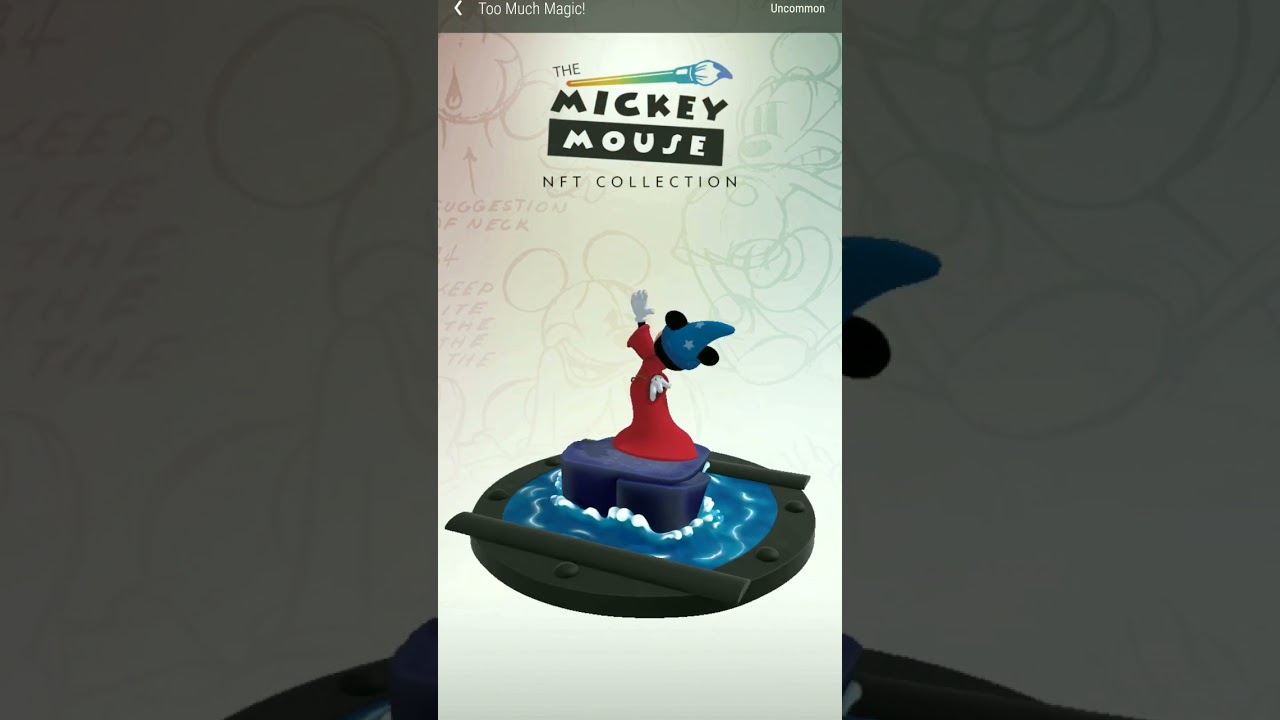 VeVe Drop Disney Mickey Sorcerer's Apprentice Collectible NFT Drop