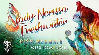 Lady Nerissa Freshwater! - Custom mermaid doll • Monster High Repaint in betta fish style