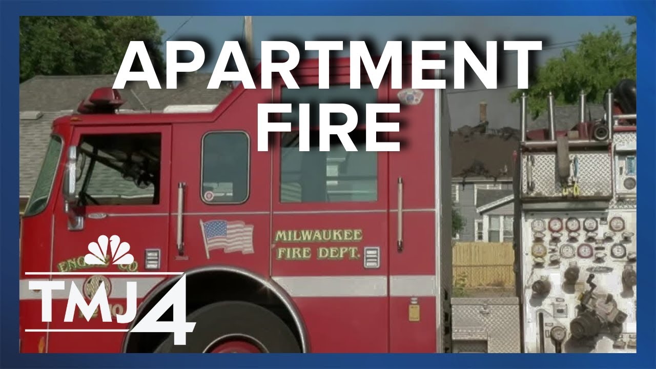 Two people rescued from apartment fire - YouTube