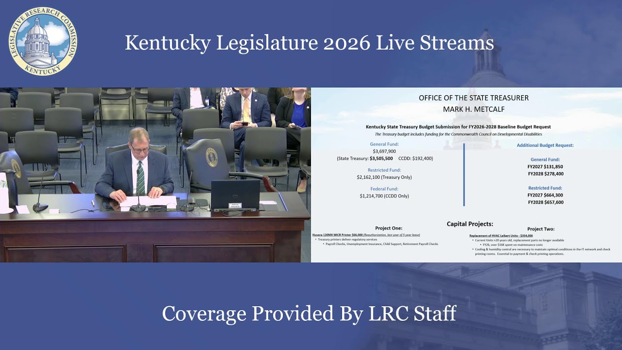 House Budget Review Sub. on General Government (2-26-26)