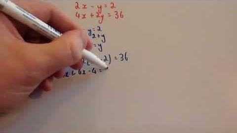Solving Simultaneous Equations by Substitution - Corbettmaths