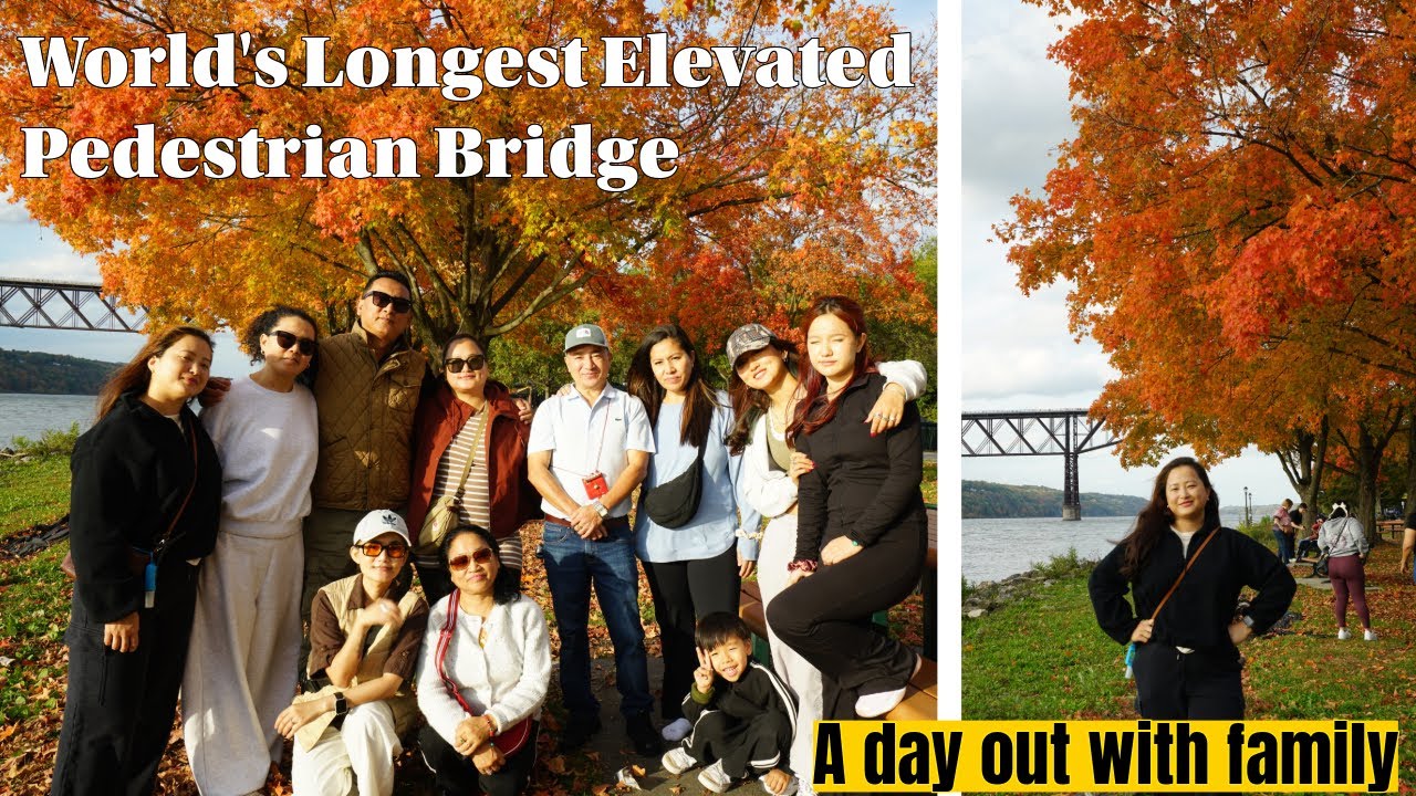 Family Day out || Walkway over the Hudson || Fall season || Tibetan Vlogger || 