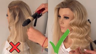 What are you doing WRONG? Curling iron Hollywood waves hacks!