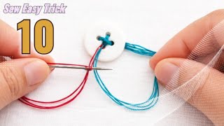 10 Button Sewing Techniques Every Beginner Must Know | Master Buttons Like a Pro!