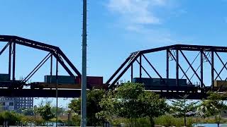 Tren bimodal #Ferromex cruzando Puente Negro Culiacán