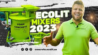 The ECOLIT foam-concrete mixers,  special ratio and our partnership support in your country!