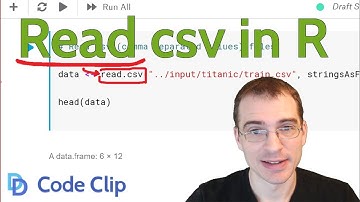 How to Read csv Data Into R