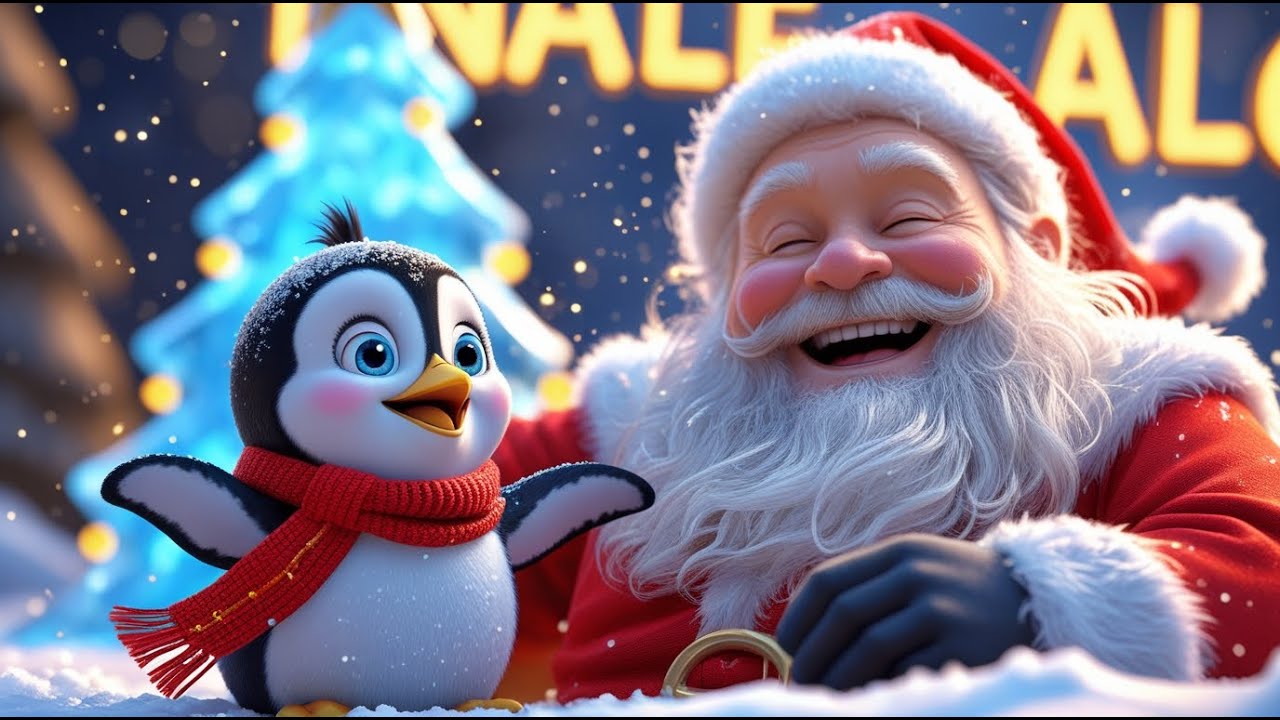 5 pinguini con albero di Natale - Christmas The Original