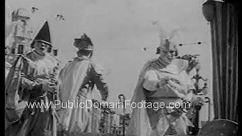 Mardi Gras New Orleans 1954 newsreel
