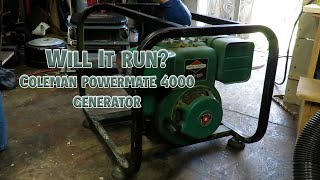 Will it run after 10 years? The Coleman Powermate 4000 Generator