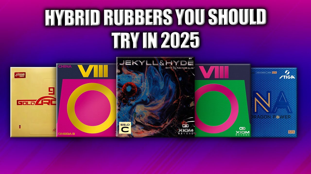 Hybrid Rubbers you should try in 2025  | Top Table Tennis Equipments