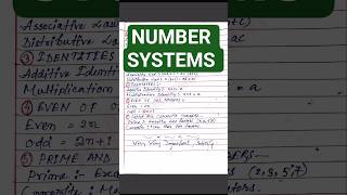 Number Systems Important Formula Maths #maths #exam #education