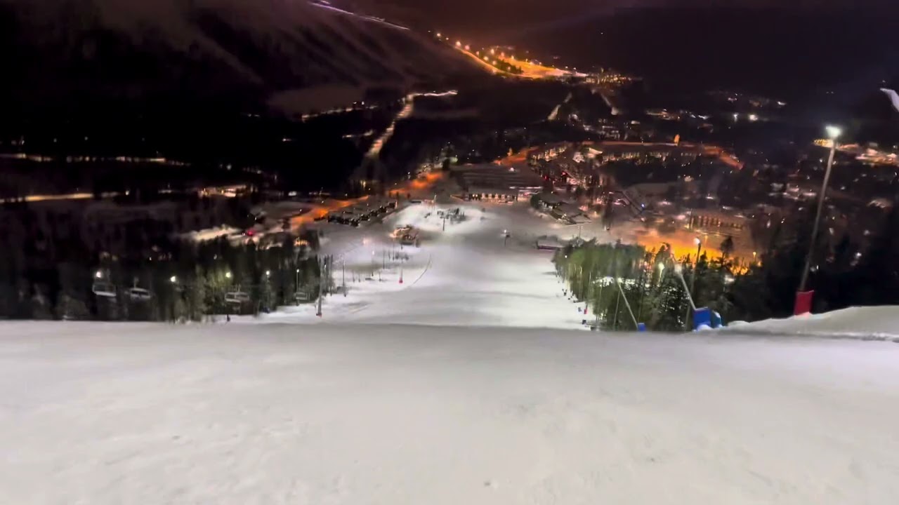 Tandådalen Stora Backen på natten