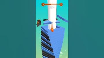 Stack Ball Level 119 Complete In 23 Second #stackball #shorts