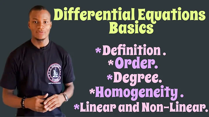Differential Equations Introduction  | Differential Calculus Basics #differentialequation