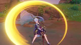 Kamisato Ayaka BASIC ATTACK but in SLOWMOTION