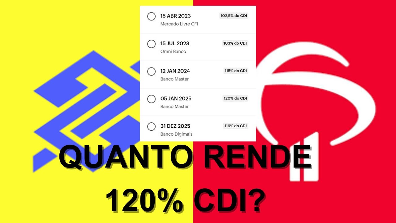 O QUE É CDI ? QUANTO RENDE 120% DO CDI? - YouTube