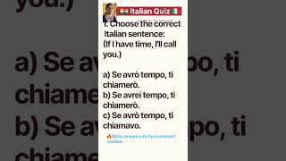 Italian Quiz | Quiz italiano 🇮🇹 🔥 #learnitalian #italiaonline #italianlanguage #shorts #education