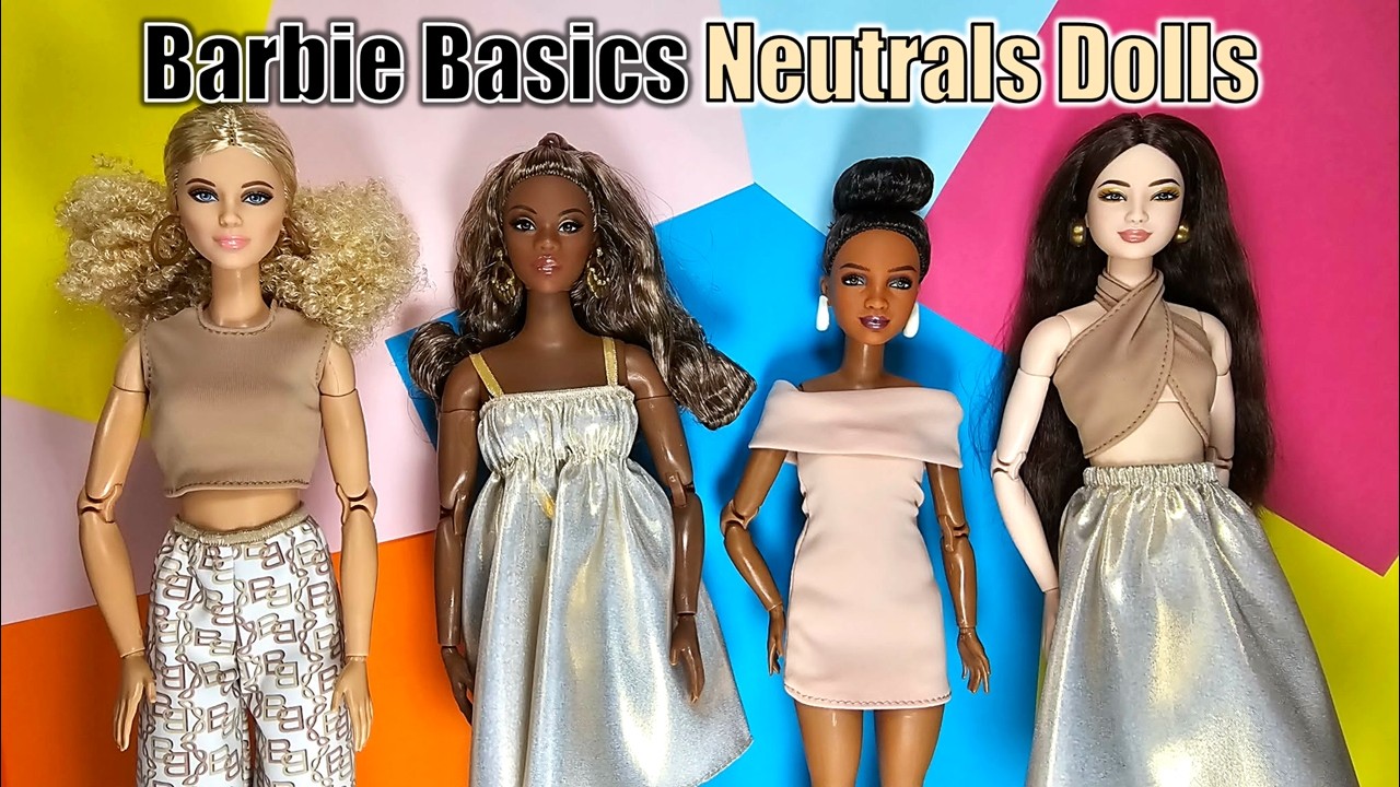 Opening the Barbie Basics Dolls 6-9 - YouTube