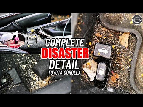 Complete DISASTER Detail - Cleaning A Dirty Toyota Corolla... Interior Restoration How To.