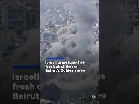 Israeli army launches fresh airstrikes on Beirut’s Dahiyeh area