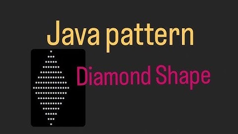 Print Diamond Shape Starpattern program in java l #star#daimondstarpattern #CoderSandy0#starpattern