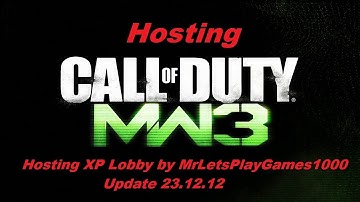 Hosting MW3 XP Lobby PS3 29.12.12 Update [HD] Not 4 Free
