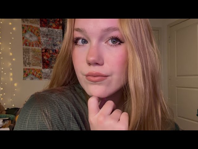 ASMR doing my makeup 💋 tapping sounds