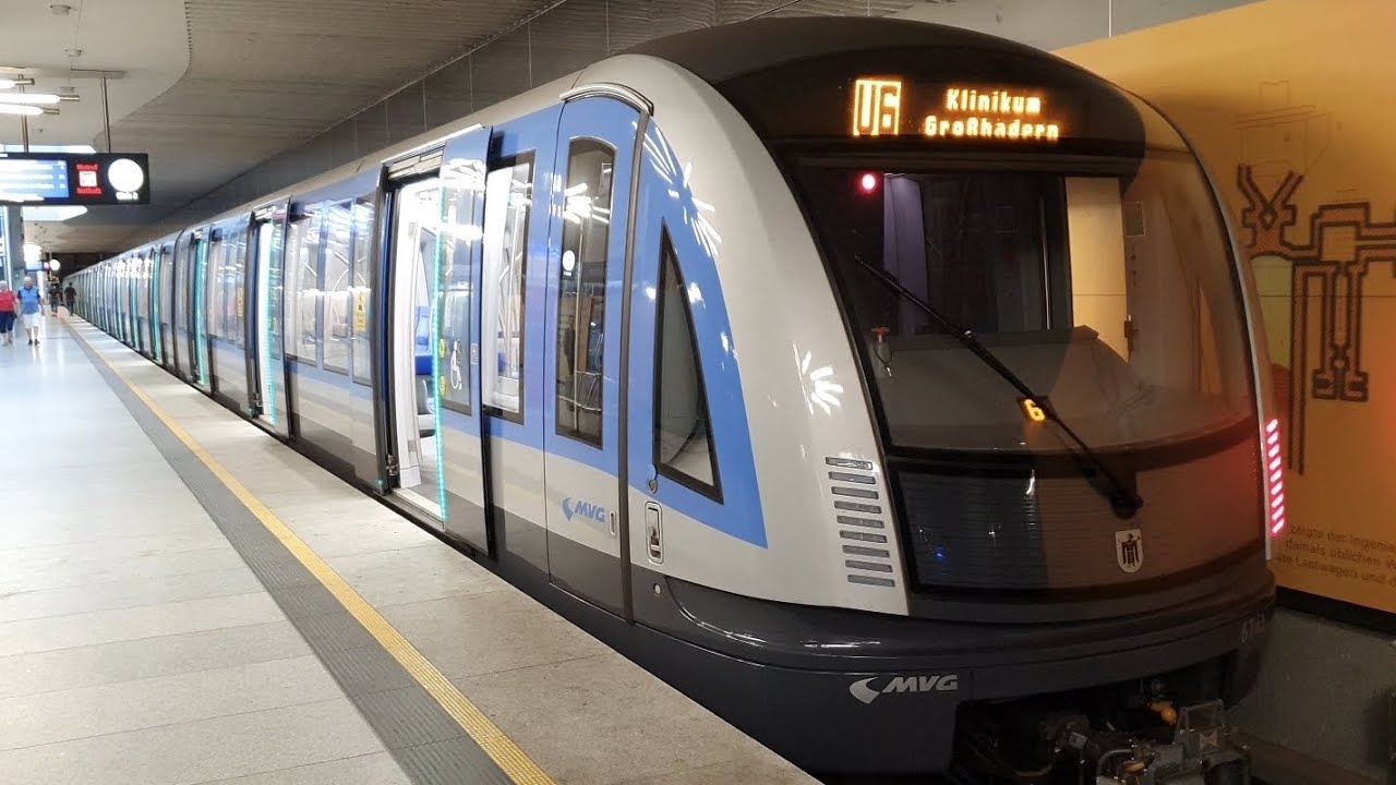 U-Bahn München Typ C2 , von MÜNCHNER FREIHEIT bis GARCHING FORSCHUNGSZENTRUM_4K