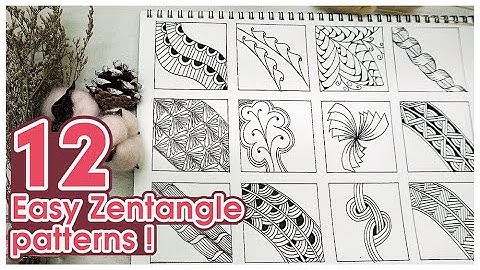 Mr. kidd_12 easy zentangle patterns 12個禪繞畫基本圖型練習＃30