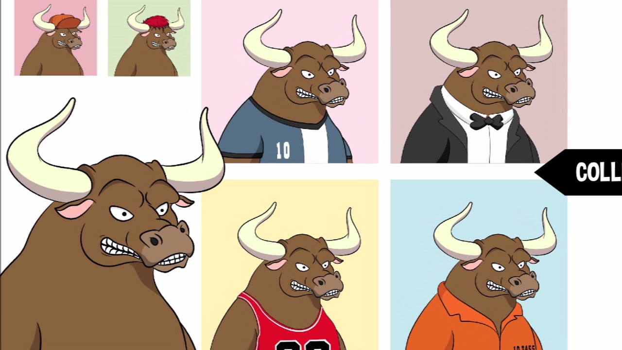 dessiner un personnage de dessin animé mascotte NFT