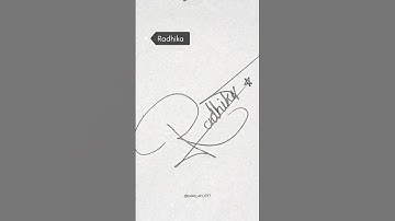 tag❤️😍 Radhika , name signechar style 🖋️🔖 comment your name 🖋️📛 yash art 🎭