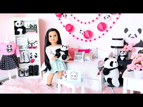 american girl doll panda bedroom