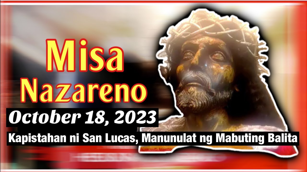 Filipino Live Mass Today October 18, 2023 Healing Mass - YouTube